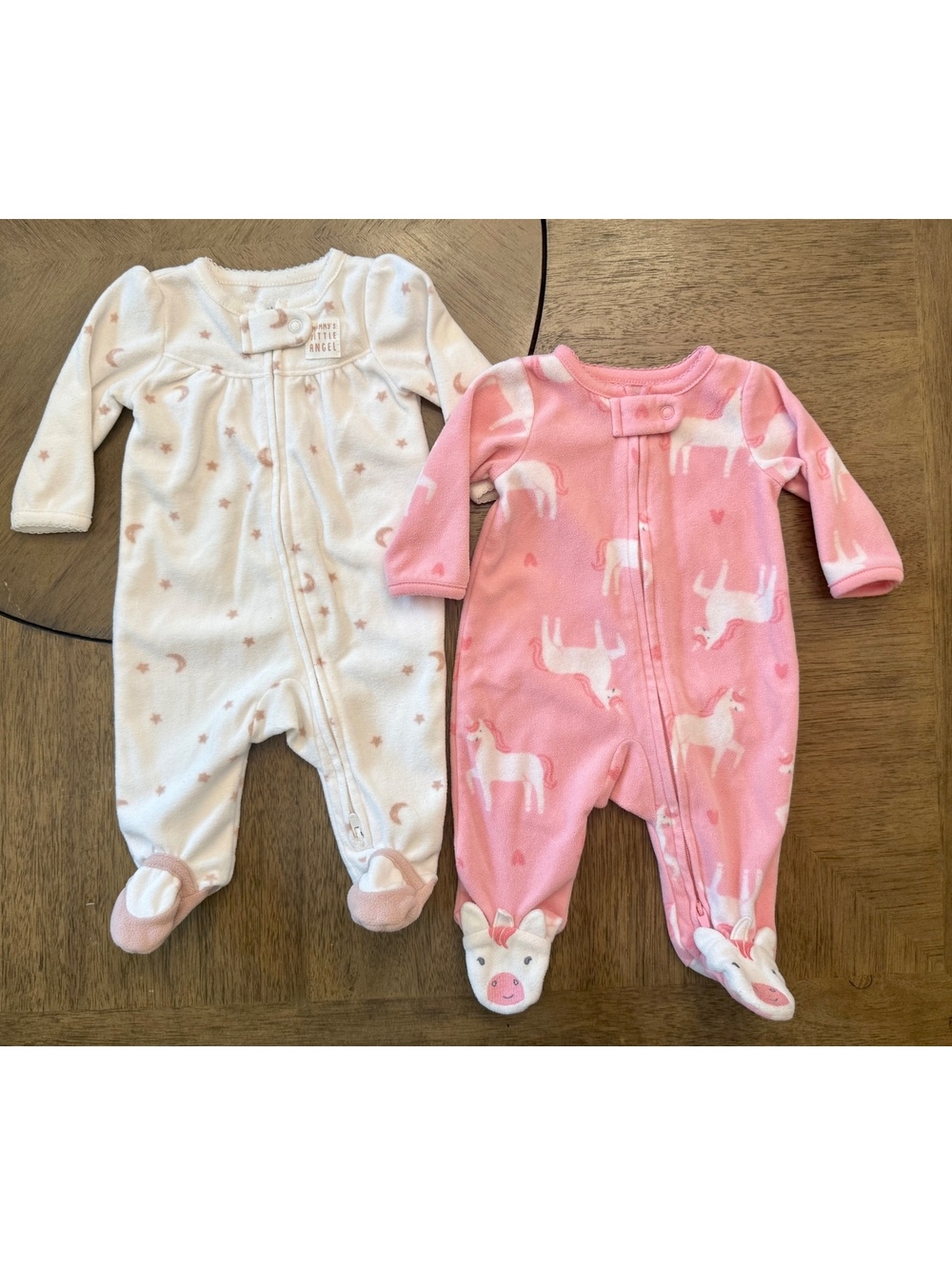 Carter's Newborn Footed Fleece Sleepers Set of 2